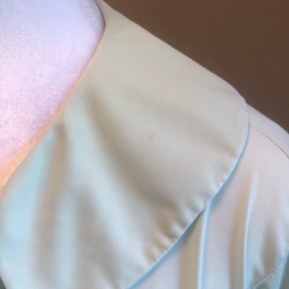 Vintage 1960s-70s Home Hand Made Mint Green Robe - Picture 3 of 6